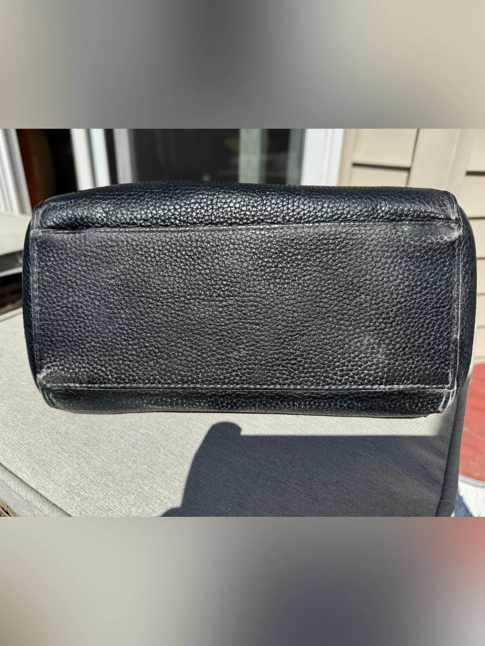 kate spade Black Pebbled Leather Satchel with Gold Zip Wallet